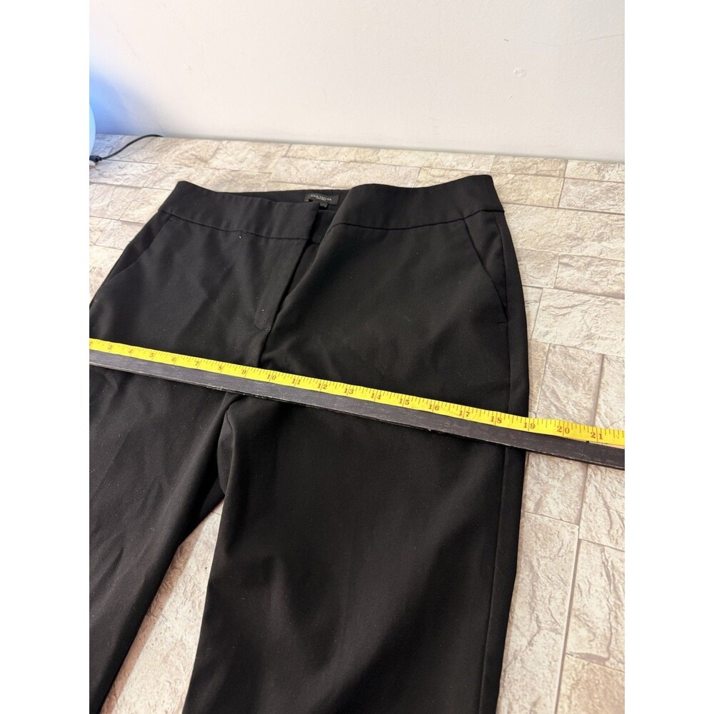 Ann Taylor Black Women Straight Pants-Size 6 - Picture 8 of 13